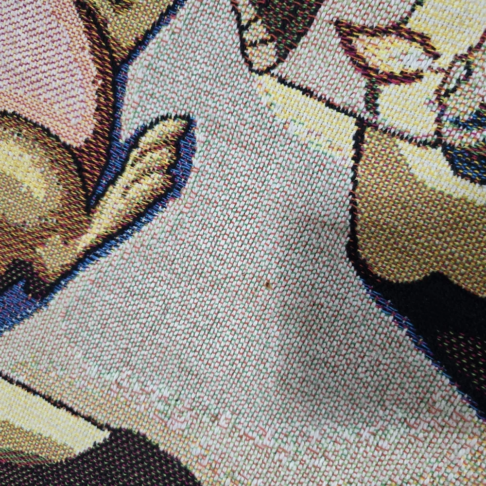 Vtg Disney Winnie The Pooh Piglet Christmas Carolers Tapestry Throw Blanket